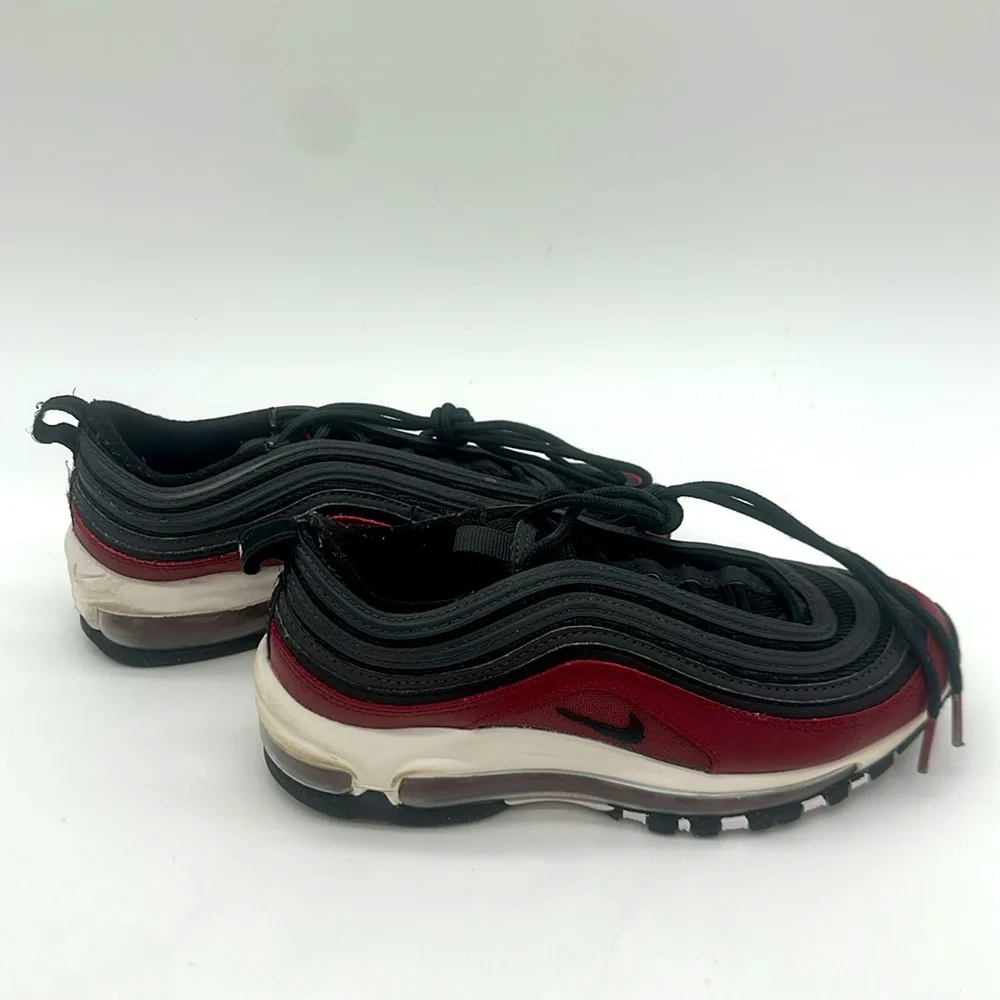Nike Air Max 97 Team Red Antracite Black 921522-600 Size 4.0 Youth